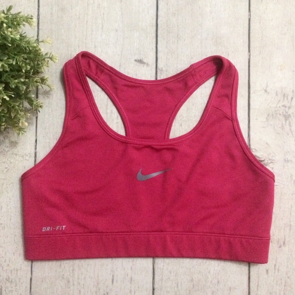 ✔️NIKE Dri-Fit ✔️ Hot Pink 💕Sports Bra Size L